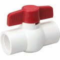 Proline 1/2 In. FIP x 1/2 In. FIP PVC Schedule 40 Quarter Turn Ball Valve 107-133